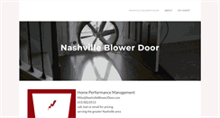 Desktop Screenshot of nashvilleblowerdoor.com
